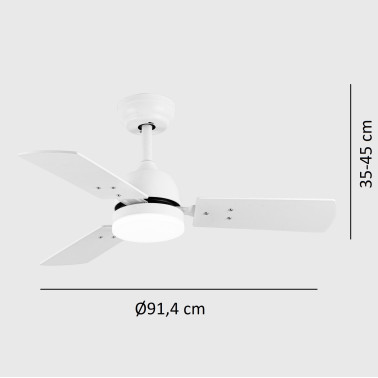 FABRILAMP PORTICO 91,4cm Ventilador Blanco