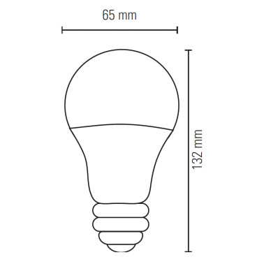 LIGHTED Bombilla Estándar E27 17W 5000K