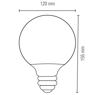 LIGHTED Bombilla Globo E27 11W 5000K