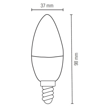 LIGHTED Bombilla Vela Filamento 6W 3000K