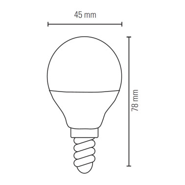 LIGHTED Bombilla Esférica Filamento 6W 3000K