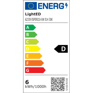 LIGHTED Bombilla Esférica Filamento 6W 3000K