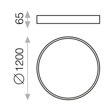 ACB LONDON 1200 Plafón Blanco CCT