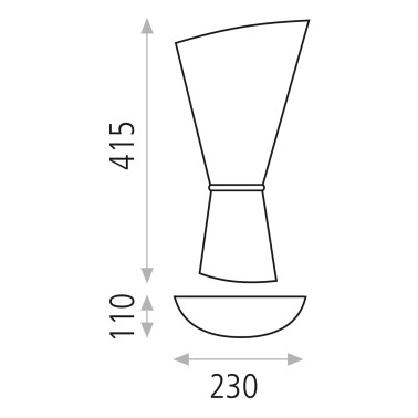 ACB PERLA Aplique Cristal Cromo-Oro