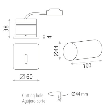 ACB PRADO Empotrable Blanco