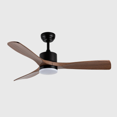 FABRILAMP AZABACHE 121CM Ventilador Negro/Roble