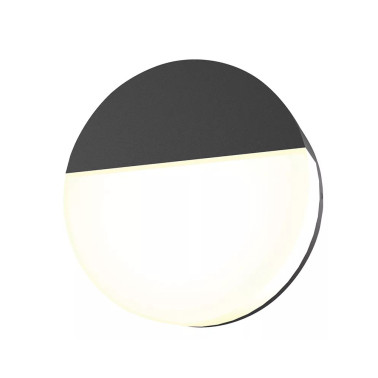 LIGHTED ORION ROUND Aplique Negro