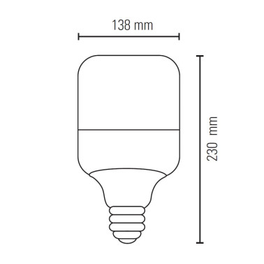 LIGHTED Bombilla para Farolas T120 40W 5000K