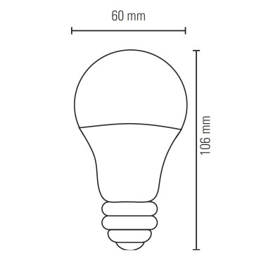 LIGHTED Bombilla Estándar Clara E27 4W 3000K