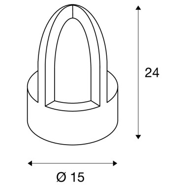 SLV RUSTY CONE 24 Baliza-Sobremuro Óxido