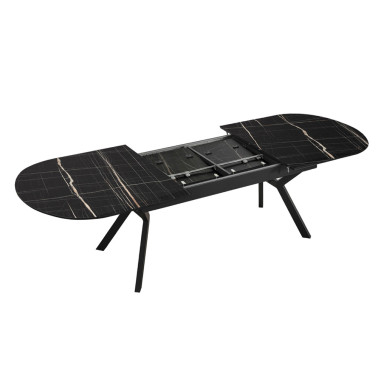 SCHULLER ANTEA Mesa Comedor Extensible Negro