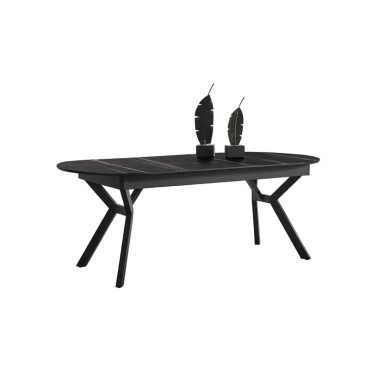 SCHULLER ANTEA Mesa Comedor Extensible Negro