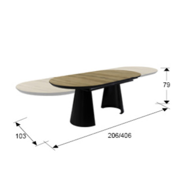 SCHULLER CAPRI Mesa Comedor Extensible Madera