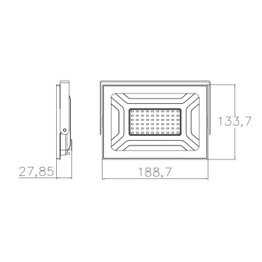 LIGHTED Proyector LED RGB de 50W