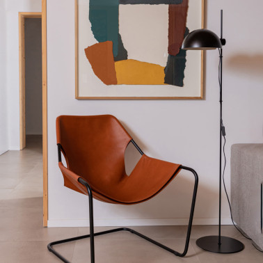 FARO DOMINICA Lámpara de Pie Negro