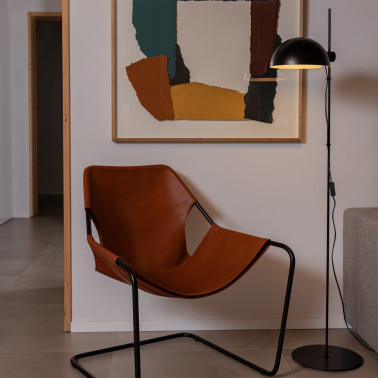 FARO DOMINICA Lámpara de Pie Negro