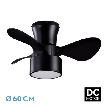 FABRILAMP KOS 60CM Ventilador Negro