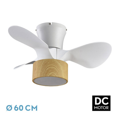 FABRILAMP KOS 60CM Ventilador Blanco/Haya