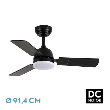 FABRILAMP PORTICO 91,4CM Ventilador Negro