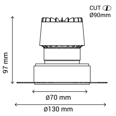 SULION DOTFIX CCT EMPOTRABLE ENRASABLE BLANCO 15W 15º