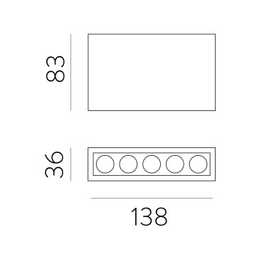 ACB INVISIBLE 138 Foco Blanco