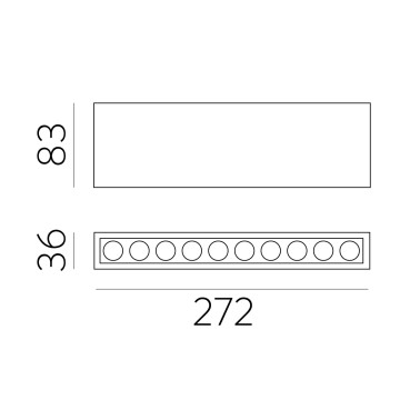 ACB INVISIBLE 272 Foco Blanco