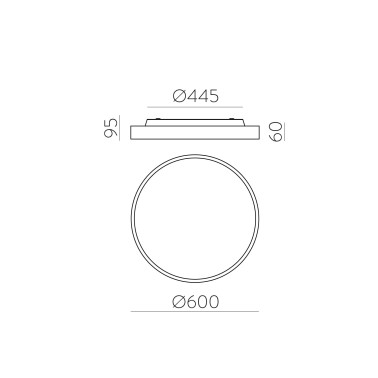 ACB ROMA 600 Plafón Blanco