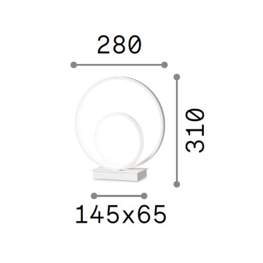 IDEAL LUX OZ Sobremesa Blanco