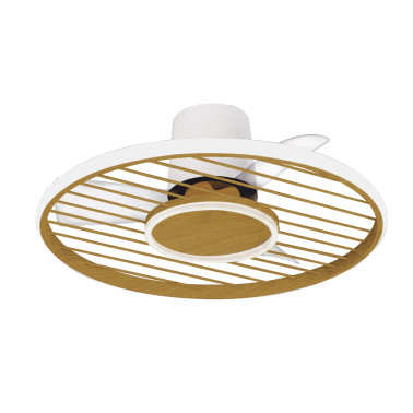 MANTRA SOHO Plafón Ventilador Blanco-Madera