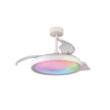 MANTRA SIBERIA Plafón Ventilador Blanco RGB