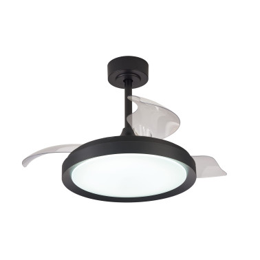 MANTRA MISTRAL Mini Plafón Ventilador Negro