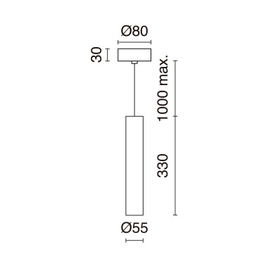 EXO LIGHTING Tania Colgante Blanco GU10