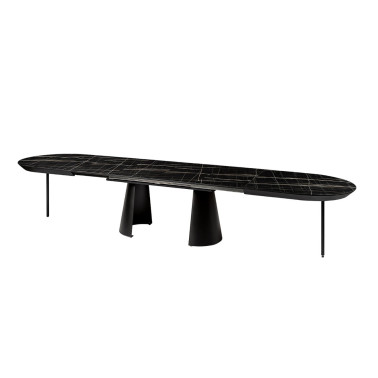 SCHULLER CAPRI Mesa Comedor Extensible Negro