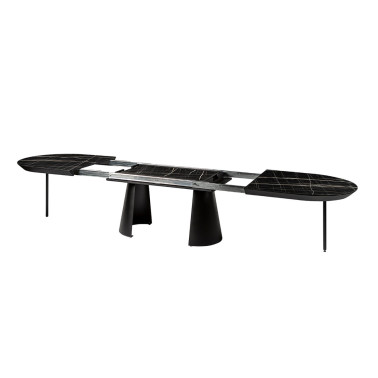 SCHULLER CAPRI Mesa Comedor Extensible Negro