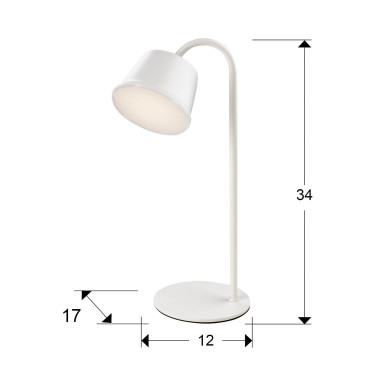 SCHULLER CUCO Sobremesa LED Blanco