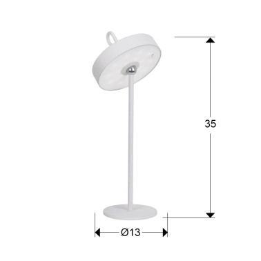 SCHULLER GONG Sobremesa LED Blanco