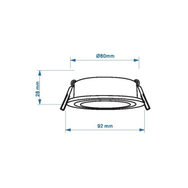 MANTRA BASICO Empotrable Blanco Orientable