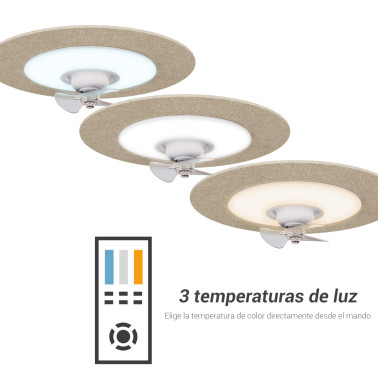 SULION FONO Plafón Ventilador Beige