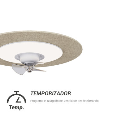 SULION FONO Plafón Ventilador Beige