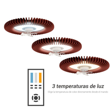 SULION FONO SH Plafón Ventilador Burdeos