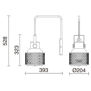 EXO LIGHTING TOSCA Aplique Blanco