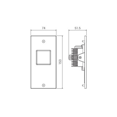 GOCCIA STANDING Luz Posterior Antracita