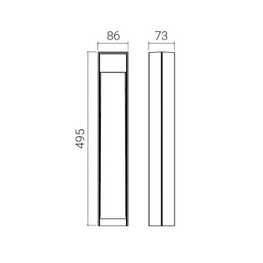 GOCCIA STANDING Baliza Gris Aluminio