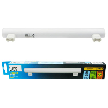 LAES Linestra LED 5W 2700K L300 2 casquillos