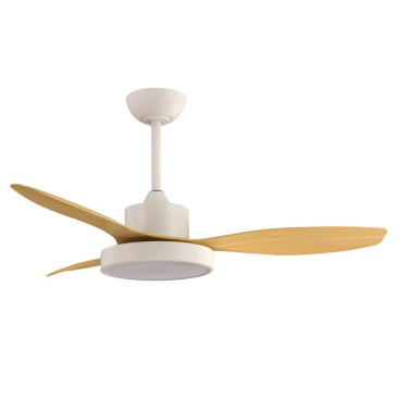 LIGHTED NILO Ventilador Blanco-Madera