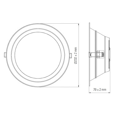 LIGHTED Downlight Multipotencia 26/35W 3CCT