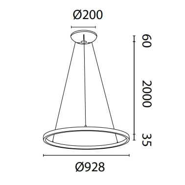 MANTRA RIUMAR 920 Colgante Blanco 60W + 20W