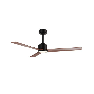 SULION ANNE LUZ Ventilador Negro-Madera Oscura