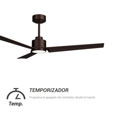 SULION ANNE LUZ Ventilador Marrón Óxido