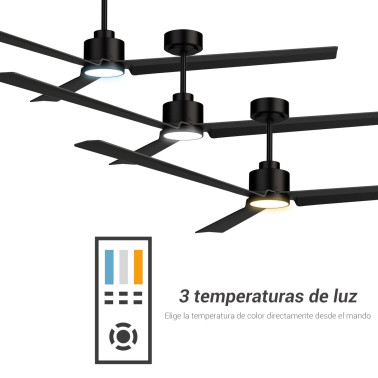 SULION ANNE LUZ XL Ventilador de Techo Negro